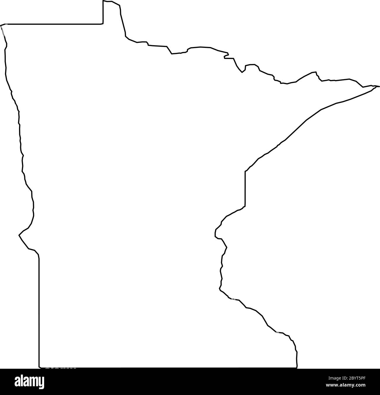 Free Printable Minnesota Map Template