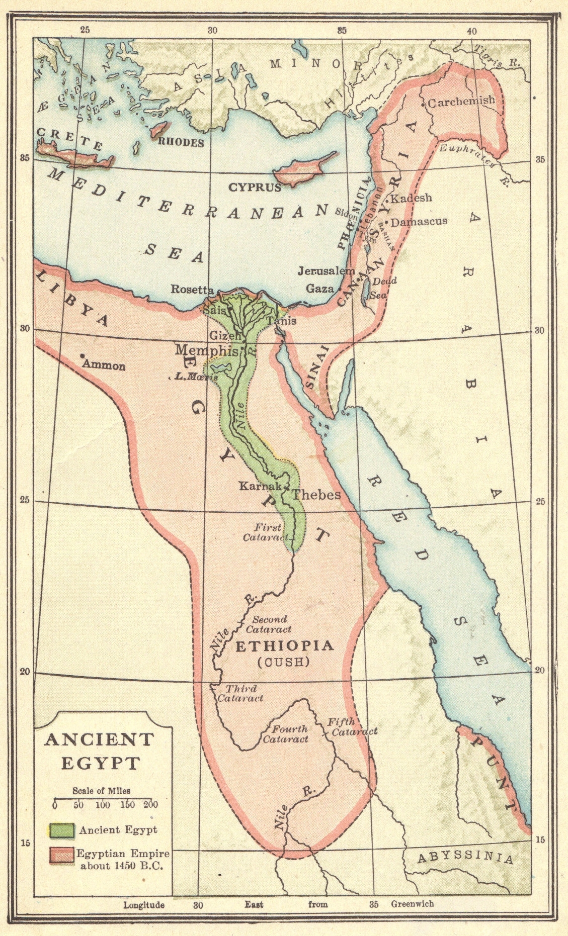 Free Printable Map Of Ancient Egypt