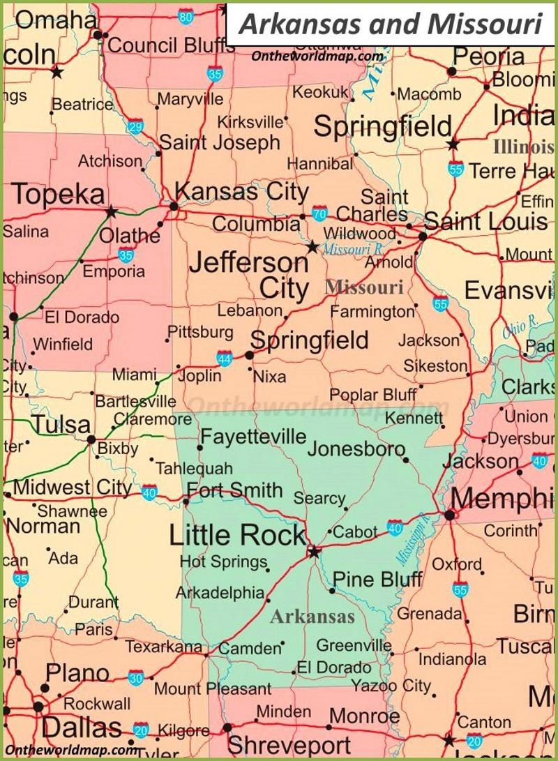 Printable Map Of Arkansas Cities