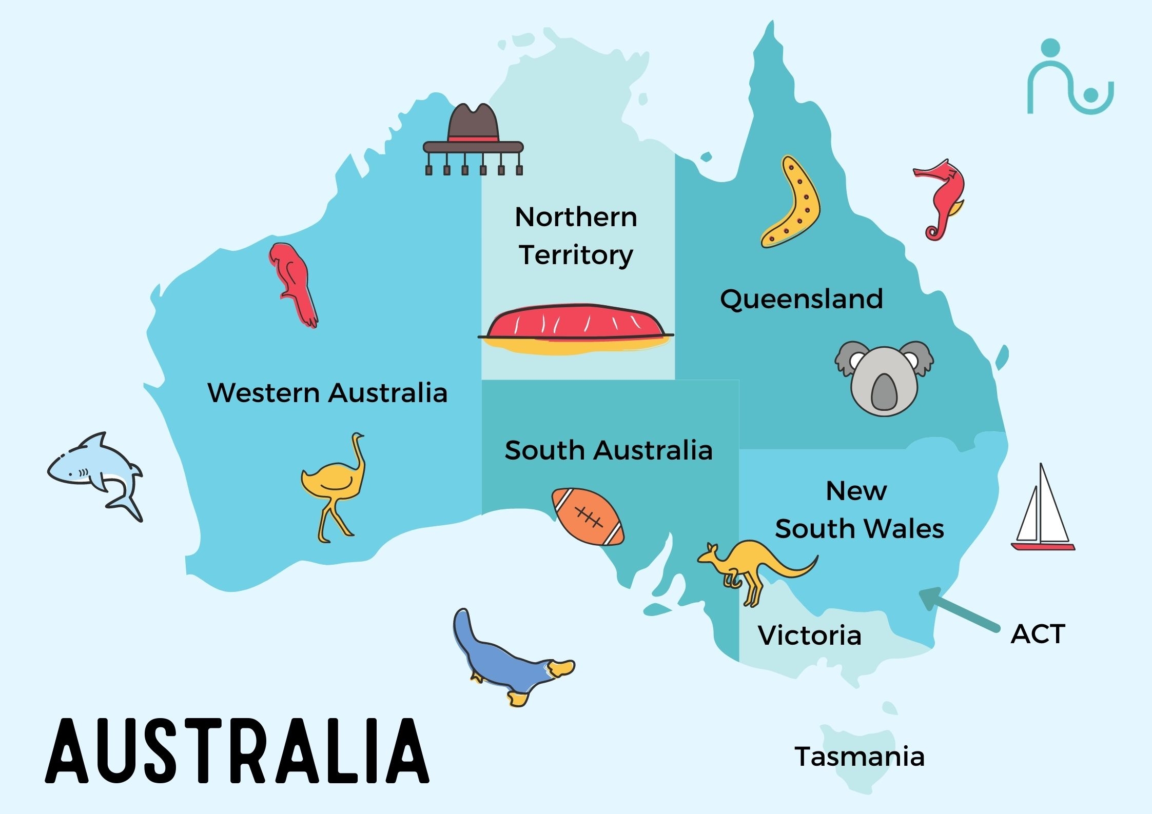 Free Printable Australia Map