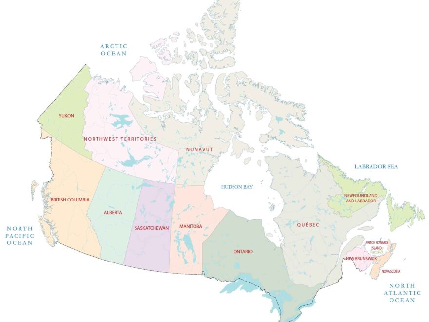 Map Of Canada Cities And Roads GIS Geography