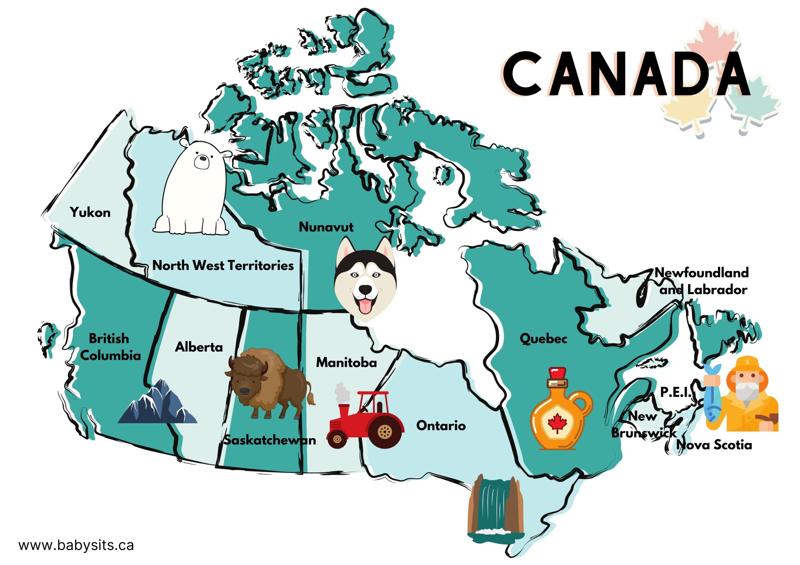 Canada Map Cut Out Printable
