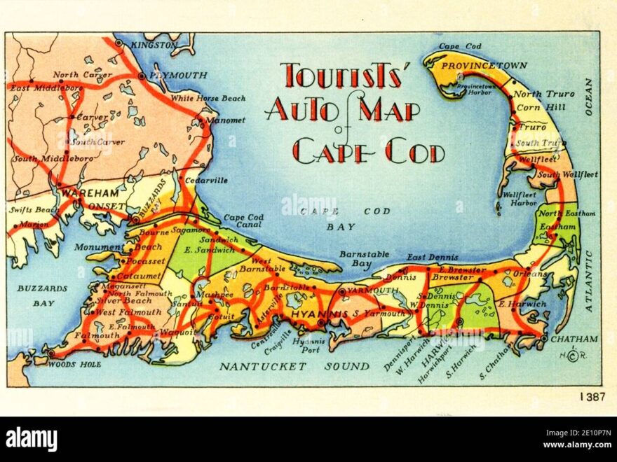 Map Of Cape Cod Hi res Stock Photography And Images Alamy