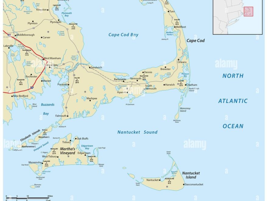 Map Of Cape Cod Hi res Stock Photography And Images Alamy