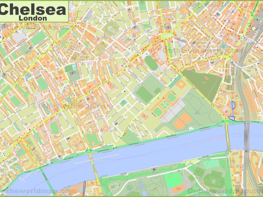 Map Of Chelsea London Ontheworldmap