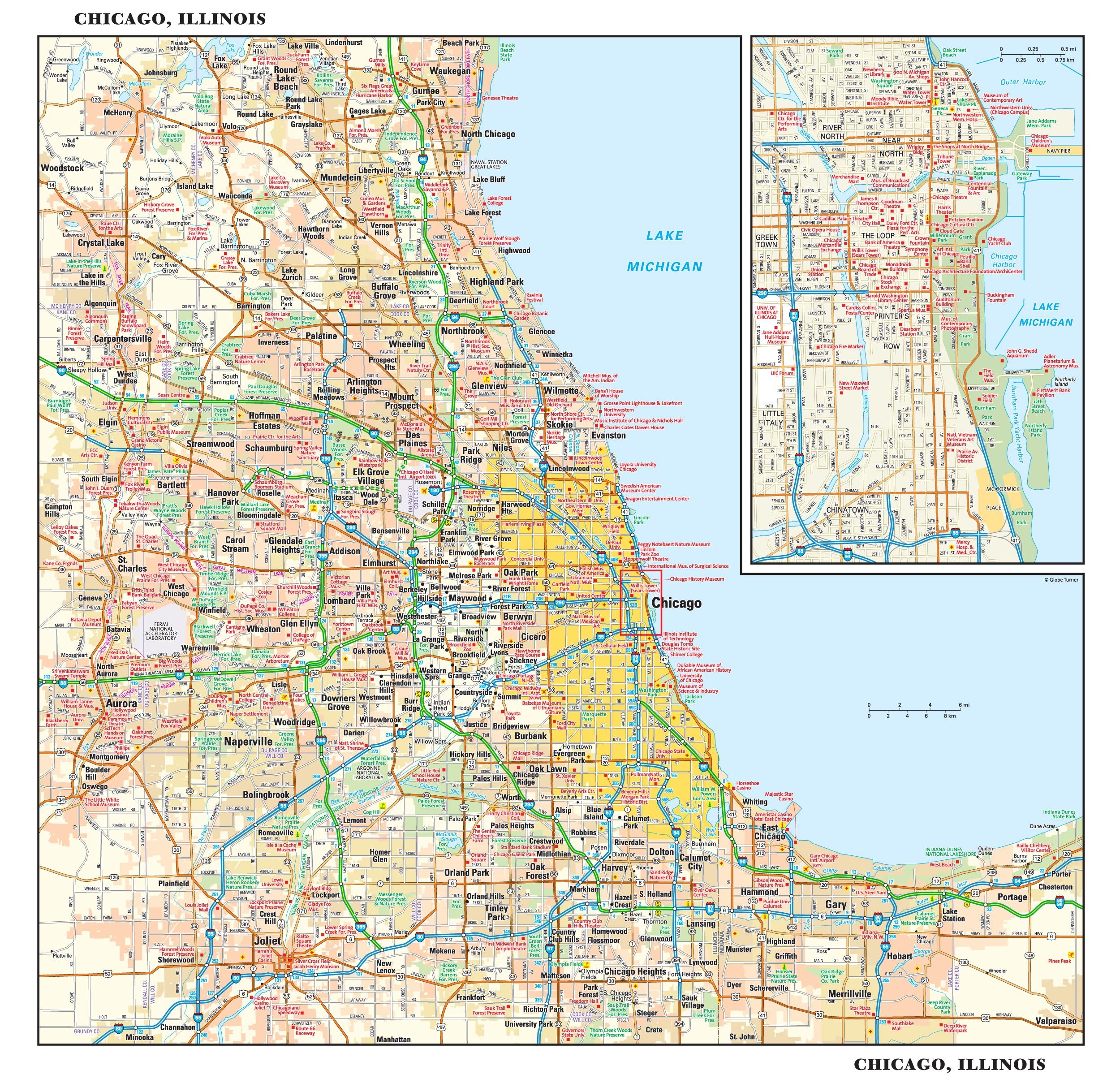 Chicago City Map Printable