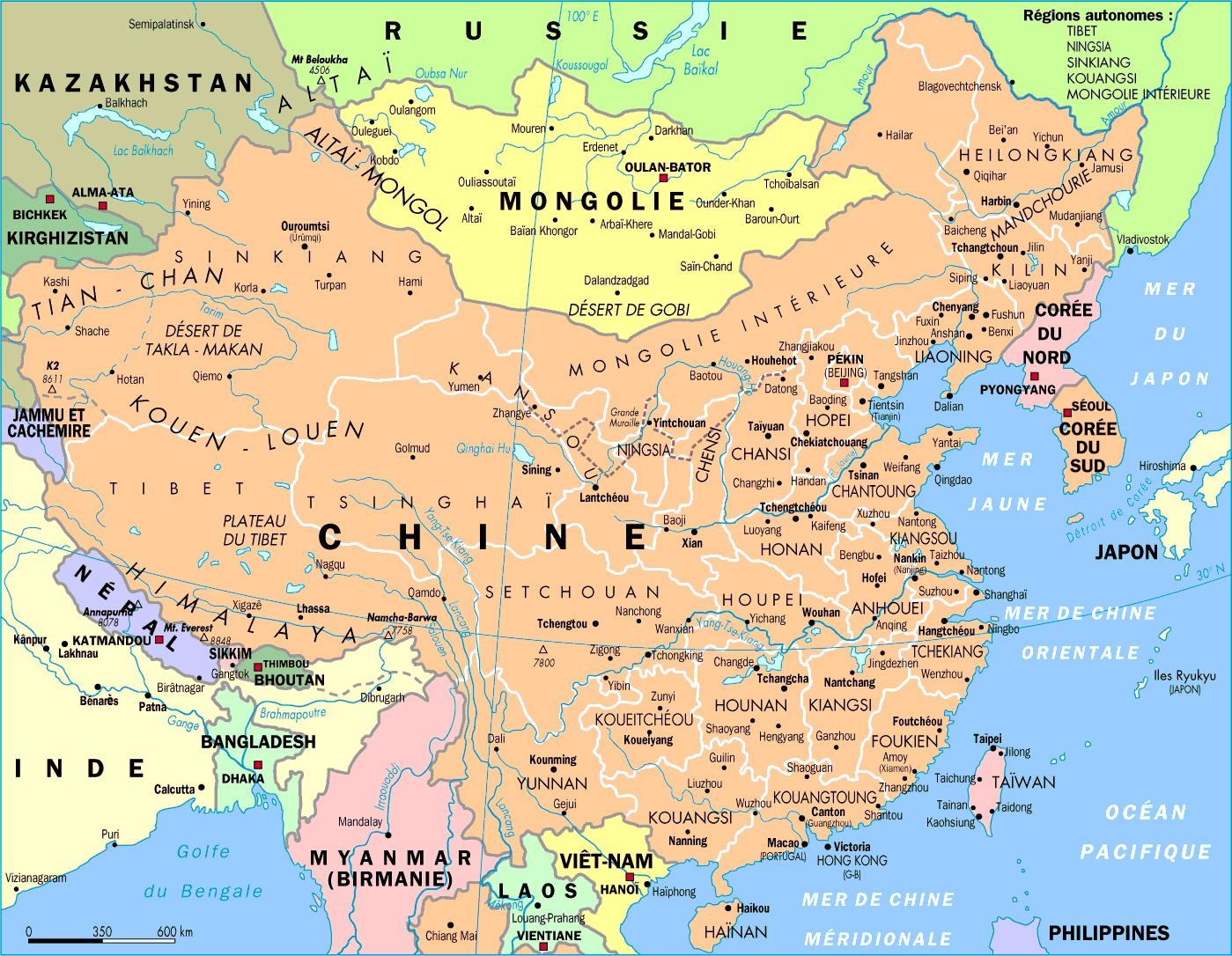 Printable China Map With Cities