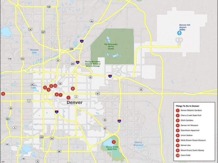 Map Of Denver Colorado GIS Geography