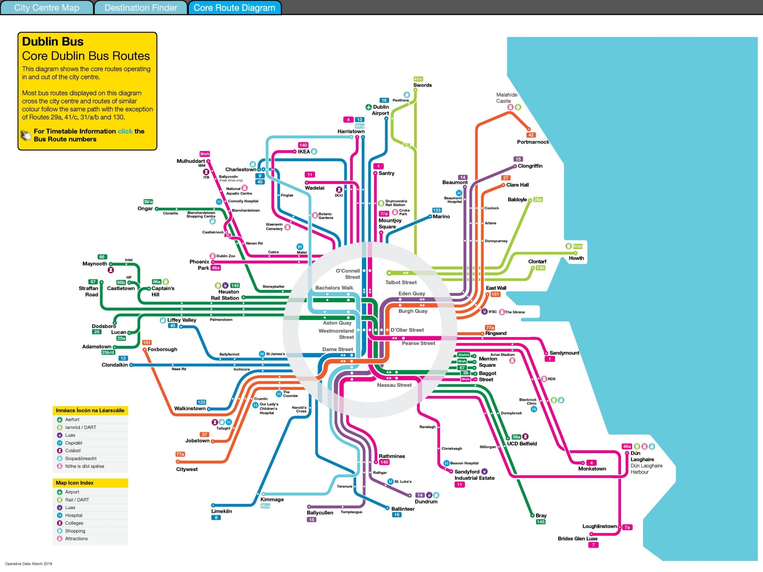 Dublin Transport Map Printable