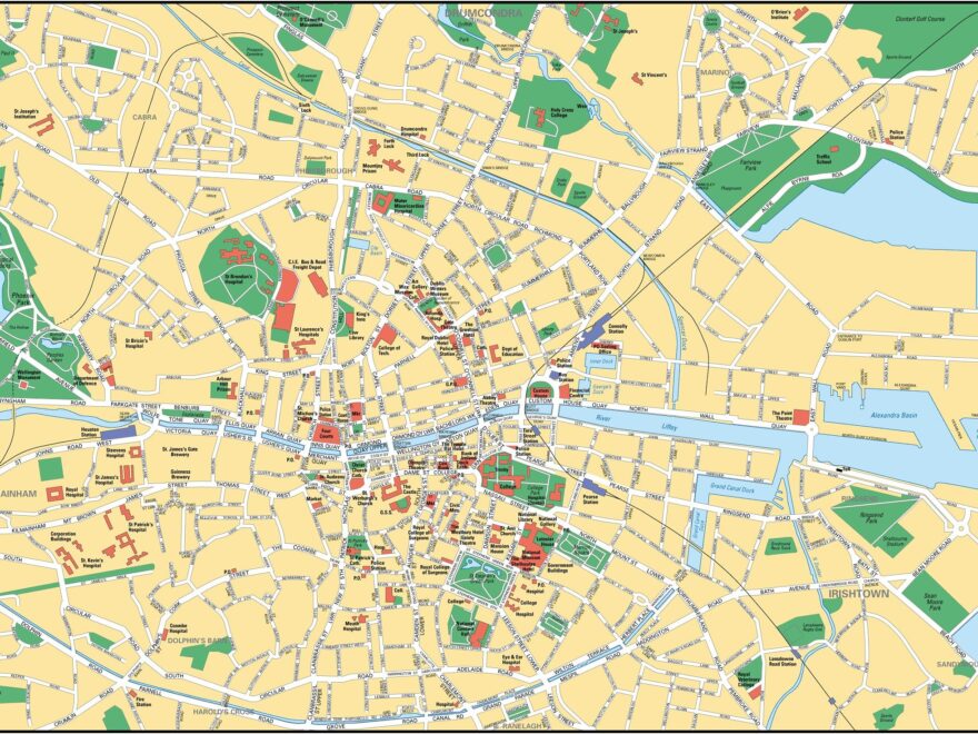Map Of Dublin Offline Map And Detailed Map Of Dublin City
