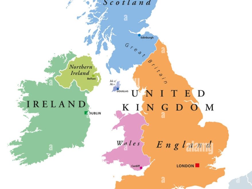 Map Of England And Scotland Hi res Stock Photography And Images Alamy
