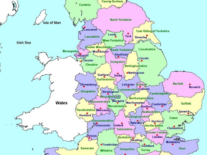 Map Of England Cities Printable Map Of UK Detailed Pictures Worksheets Library