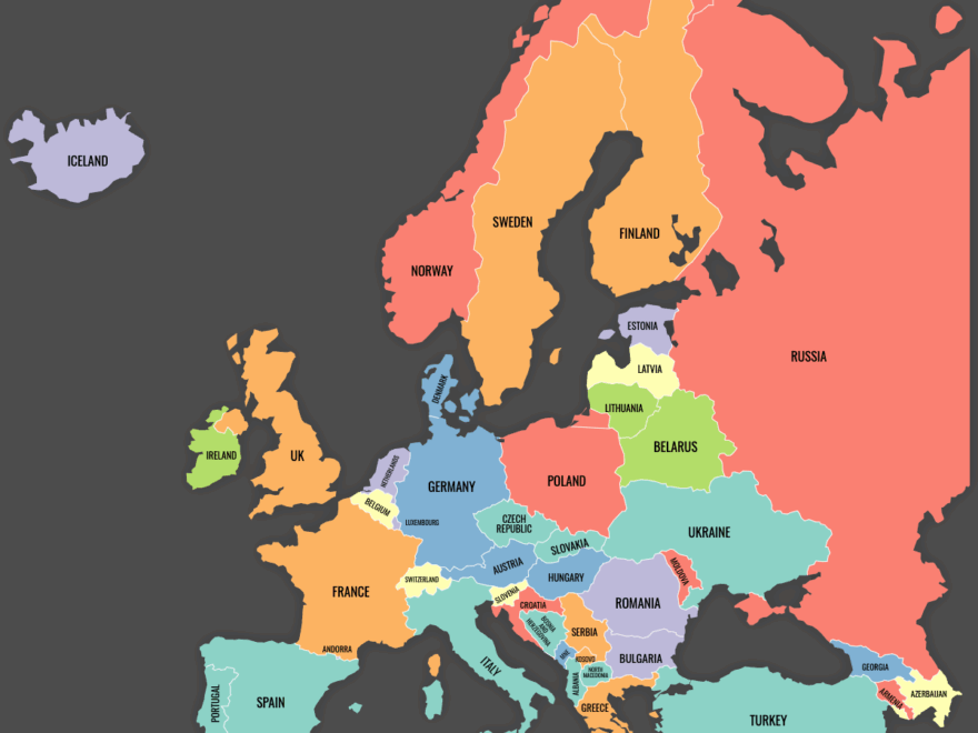 Map Of Europe Countries Ultimaps