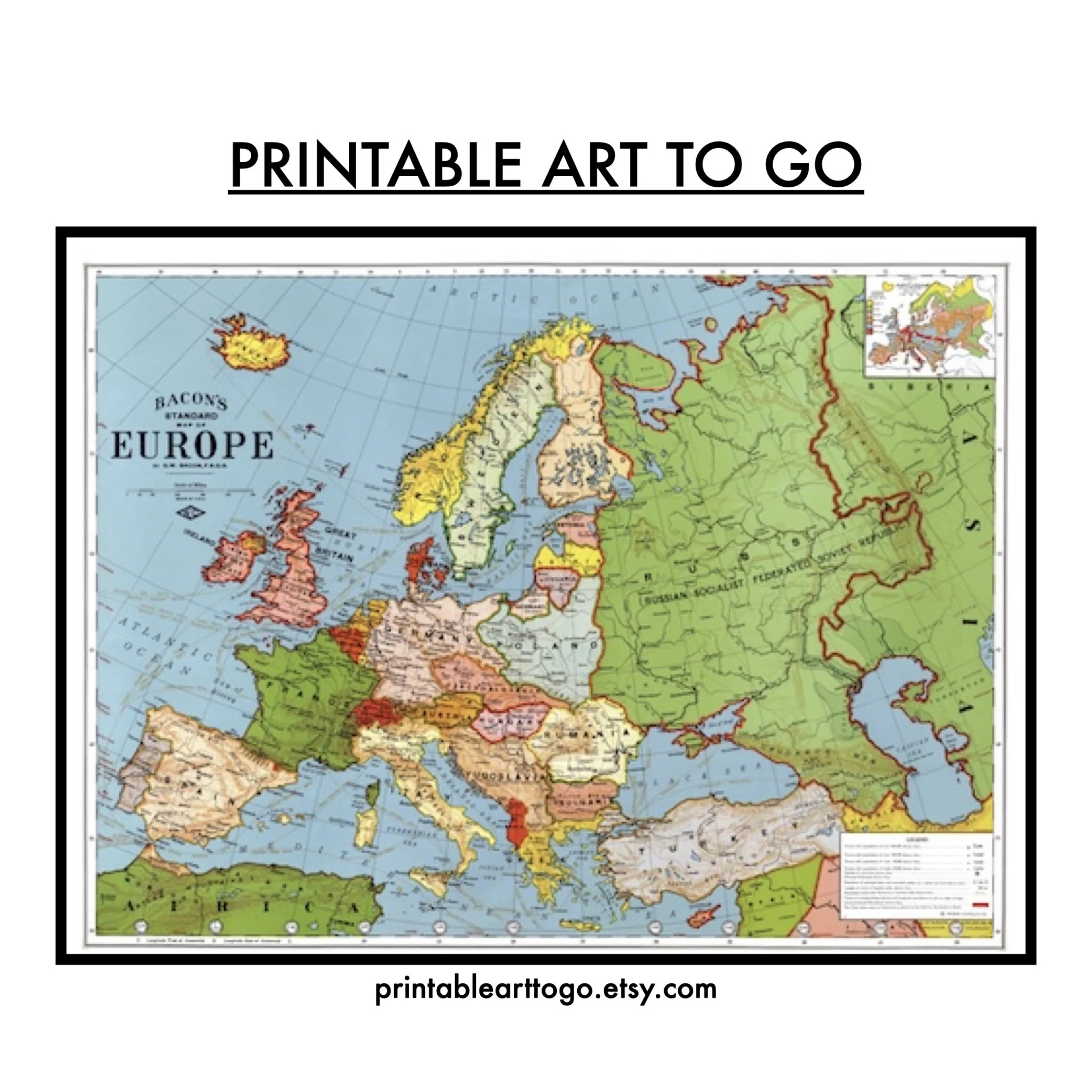 Map Of Europe In 1925 Bacon s Standard Map Of Europe Digital Map Downloadable Map Classroom Map Etsy Map Of Europe In 1925 Bacon s Standard Map Of Europe Digital Map Downloadable Map Classroom Map Etsy