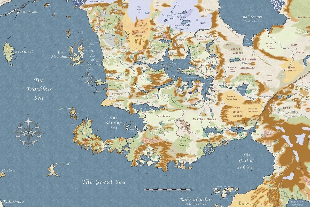 Printable Map Of Faerun 5e Printable Map Of Faerun 5e