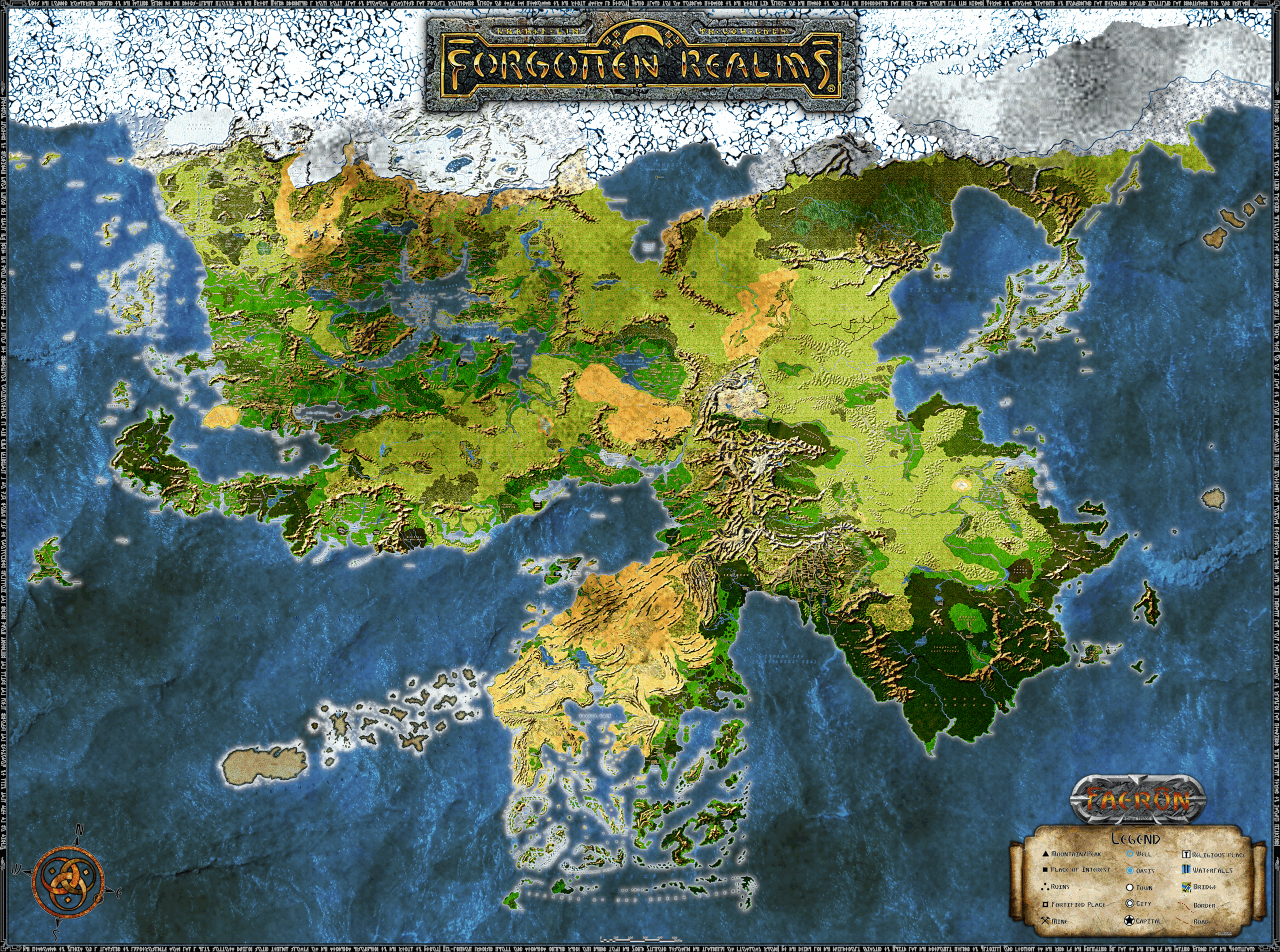 Map Of Faerun The Forgotten Realms Handsome Rob Vs Guild Of Navigators ART R DnD Map Of Faerun The Forgotten Realms Handsome Rob Vs Guild Of Navigators ART R DnD