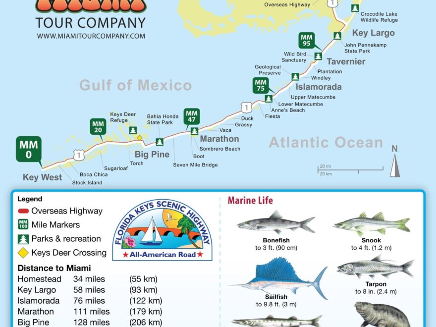 Map Of Florida Keys And Key West