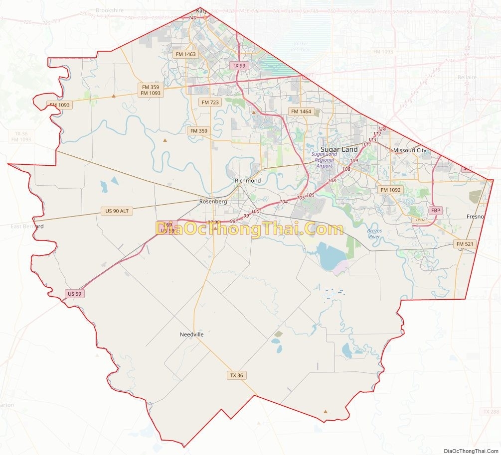 Houston Fort Bend Zip Code Map Printable
