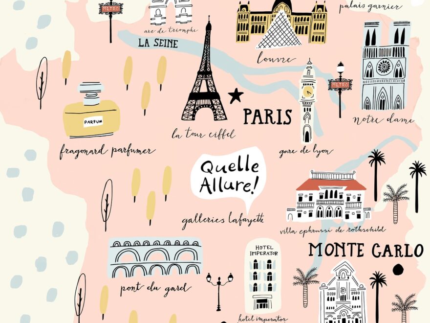 Map Of France 2 Images Behance