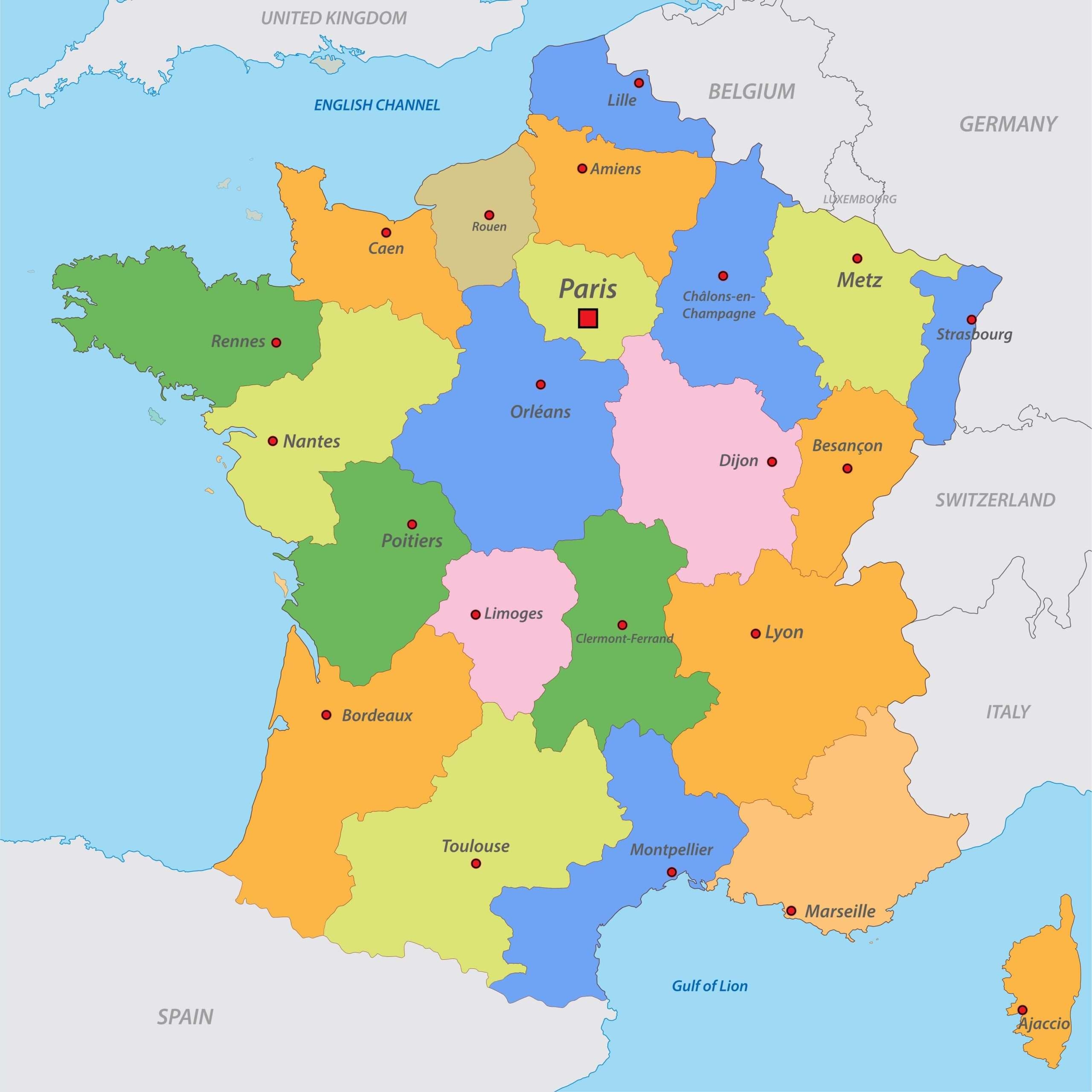  Map Of France To Print Download FREE