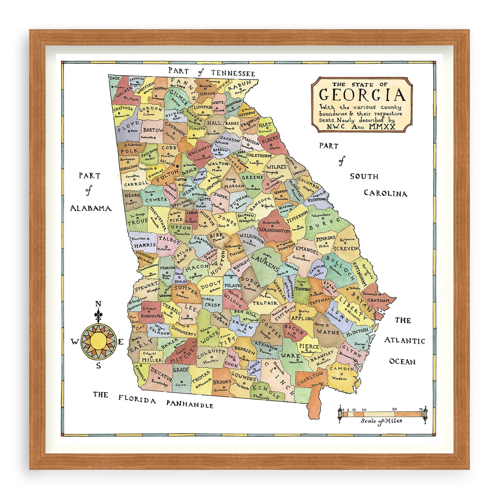 Printable Map Of Georgia