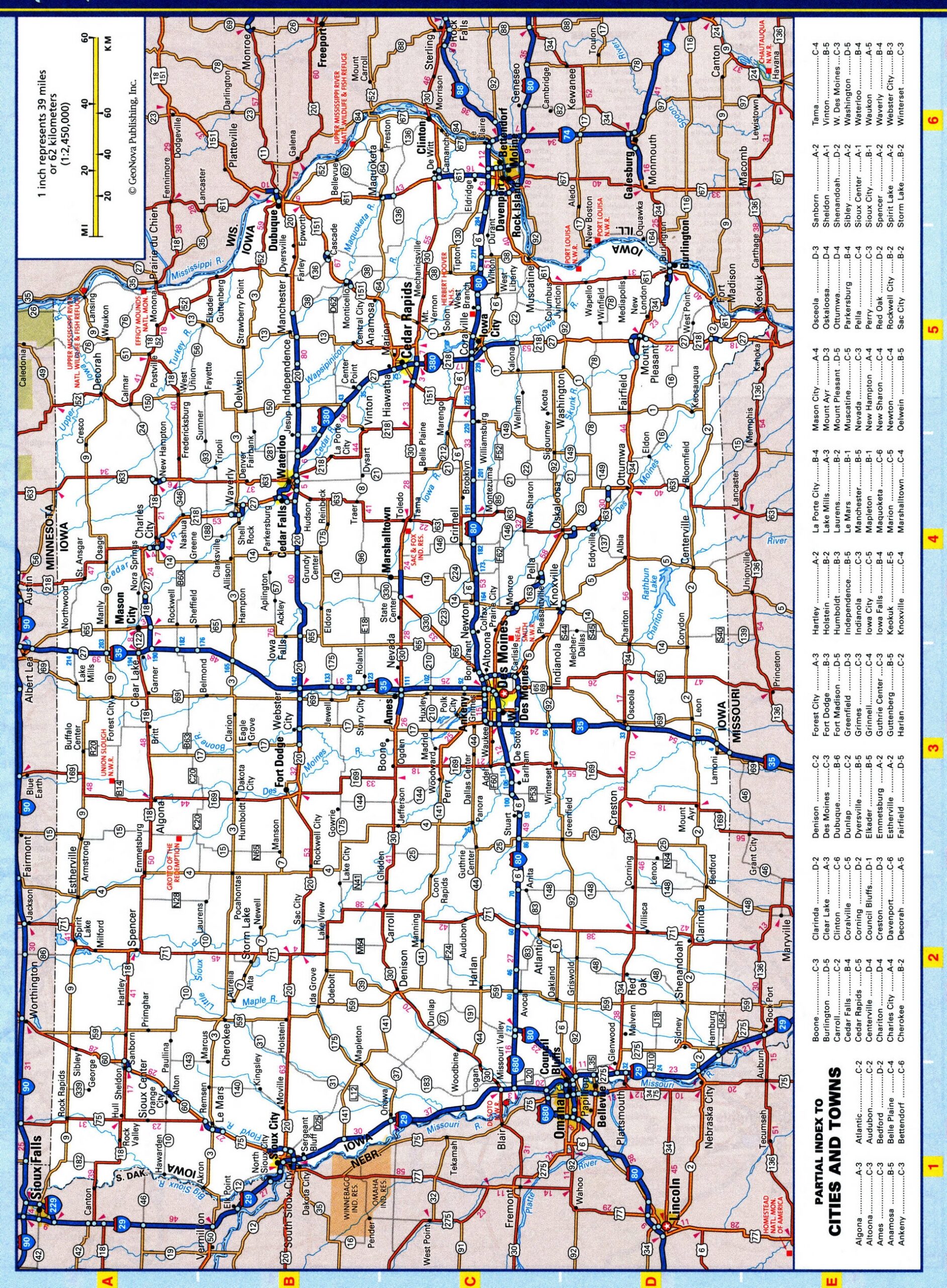 Map Of Iowa Roads And Highways Free Printable Road Map Of Iowa Worksheets Library
