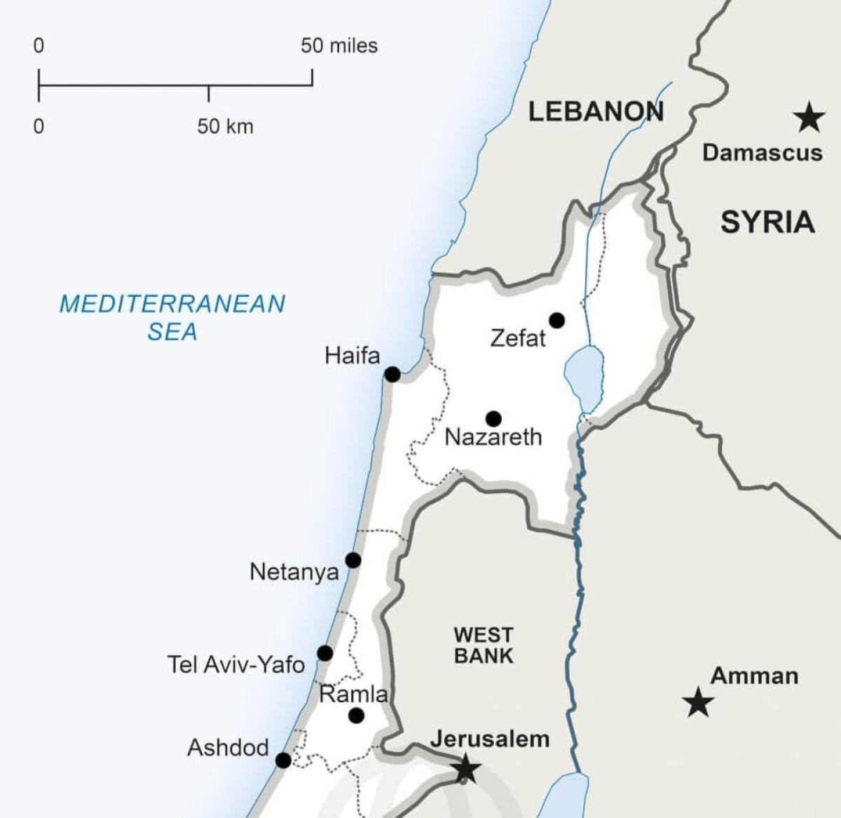 Printable Map Of Isreal To Color