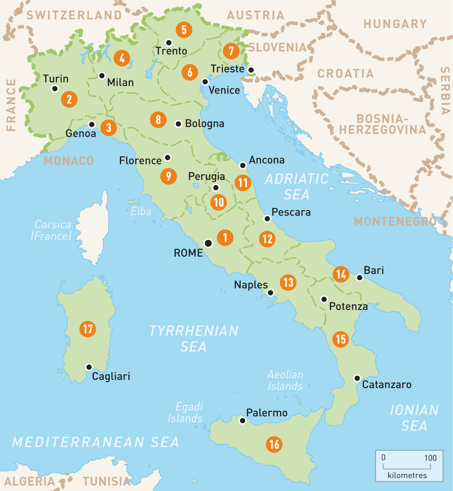 Printable Maps Of Italy And Their Cities
