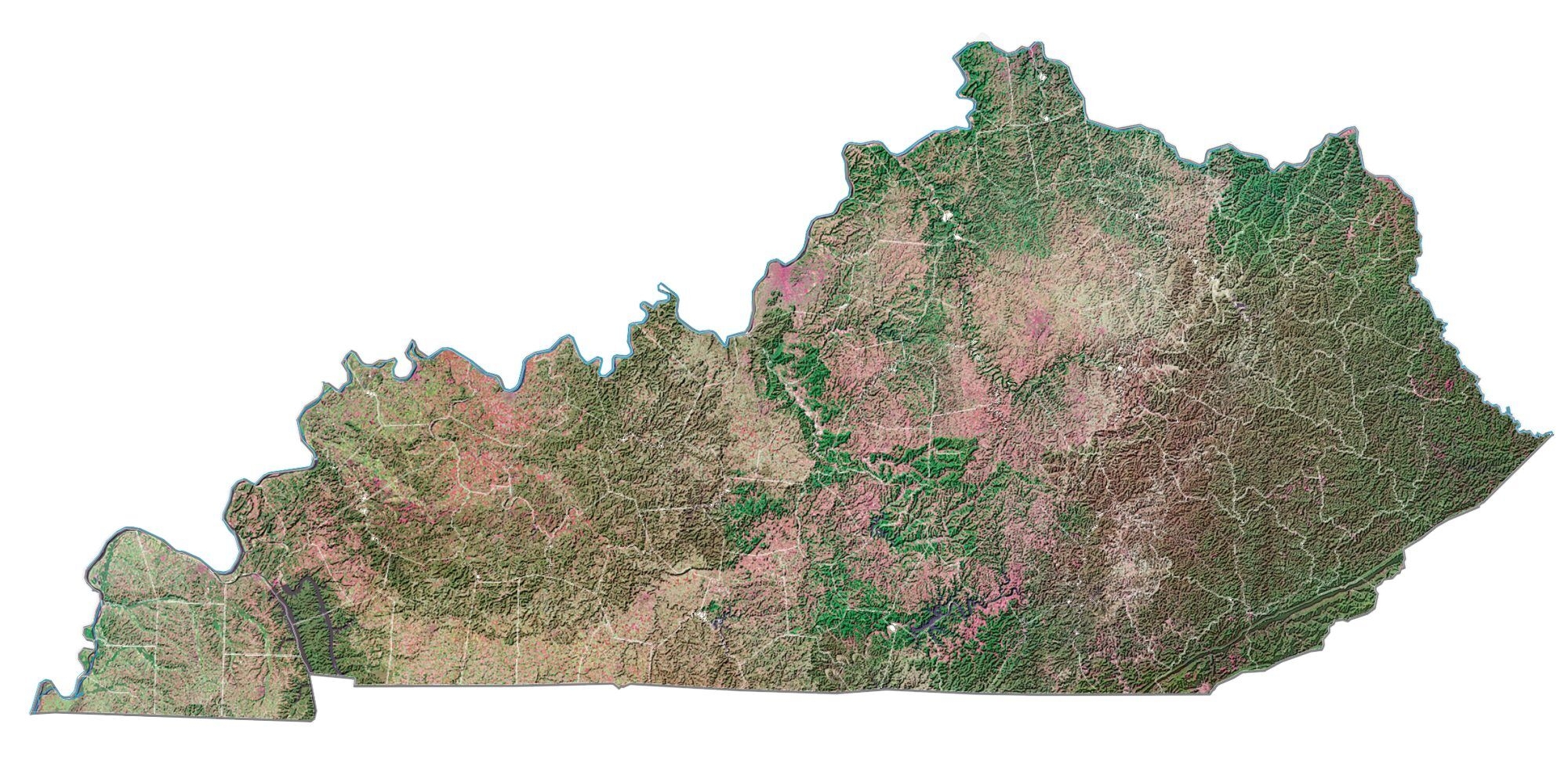 Kentucky Map Printable Free