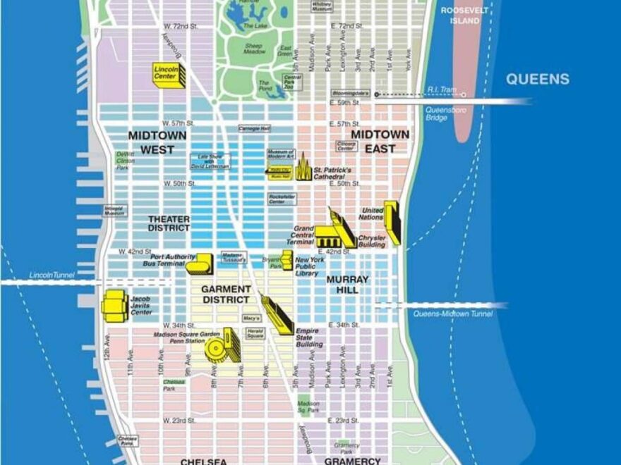 Map Of Manhattan Offline Map And Detailed Map Of Manhattan City