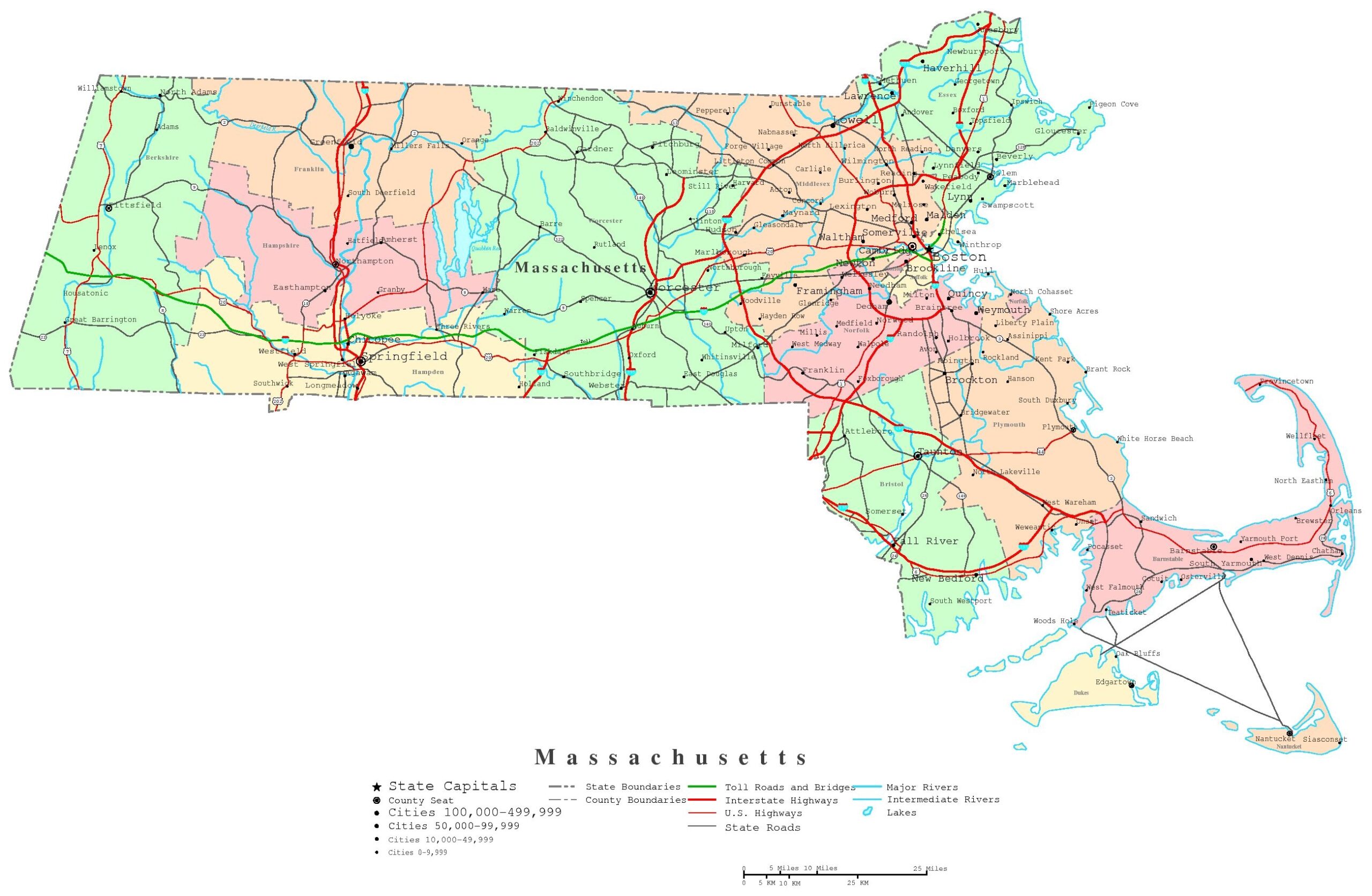 Map Of Massachusetts