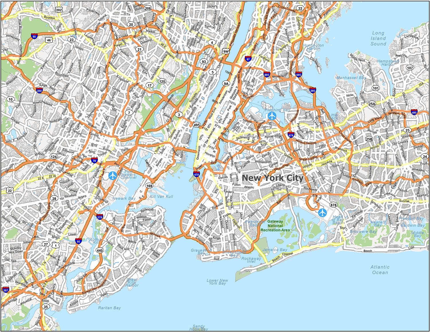 Best Printable Nyc Map Tourist