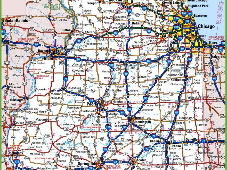 Map Of Northern Illinois Ontheworldmap