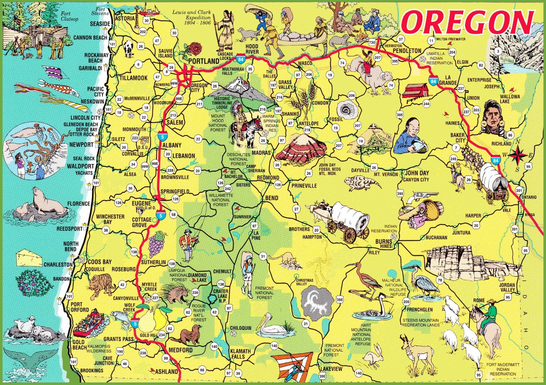 Map Of Oregon