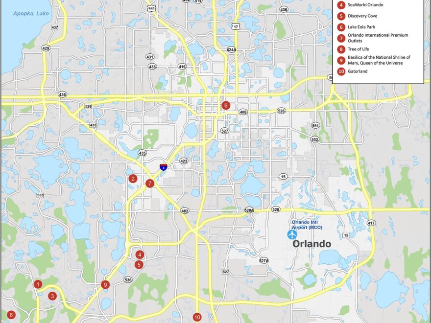 Map Of Orlando Florida GIS Geography
