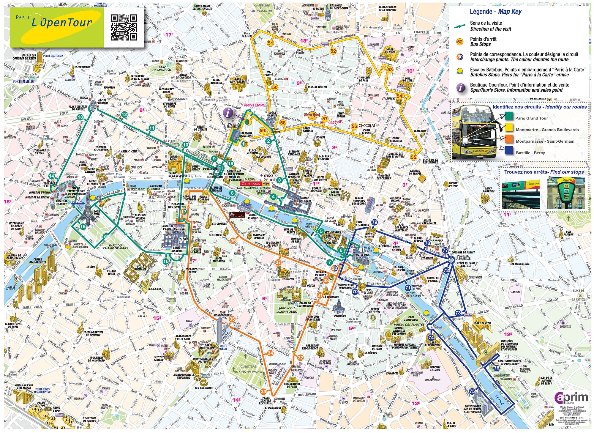 Free Printable Paris Map