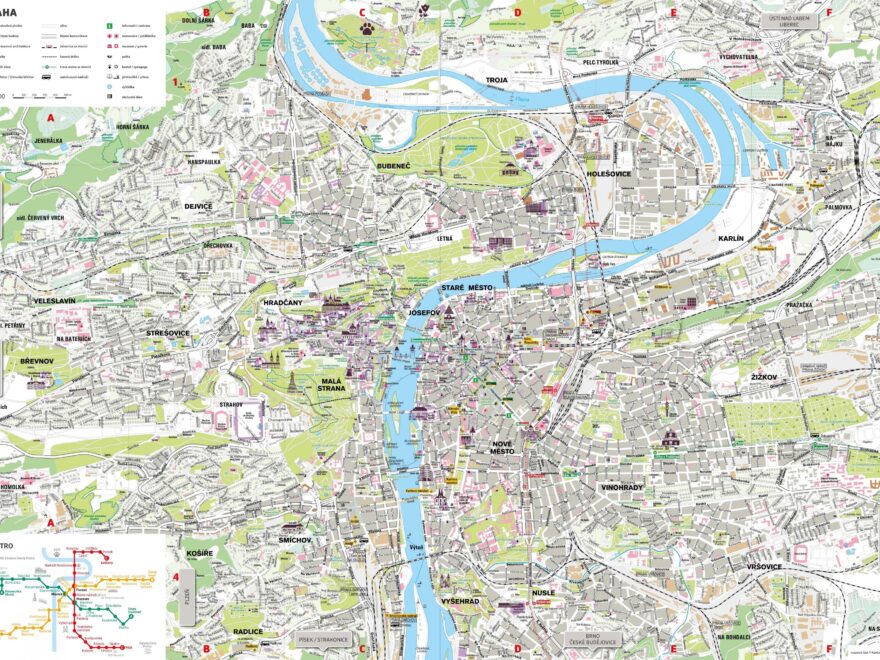 Map Of Prague Offline Map And Detailed Map Of Prague City