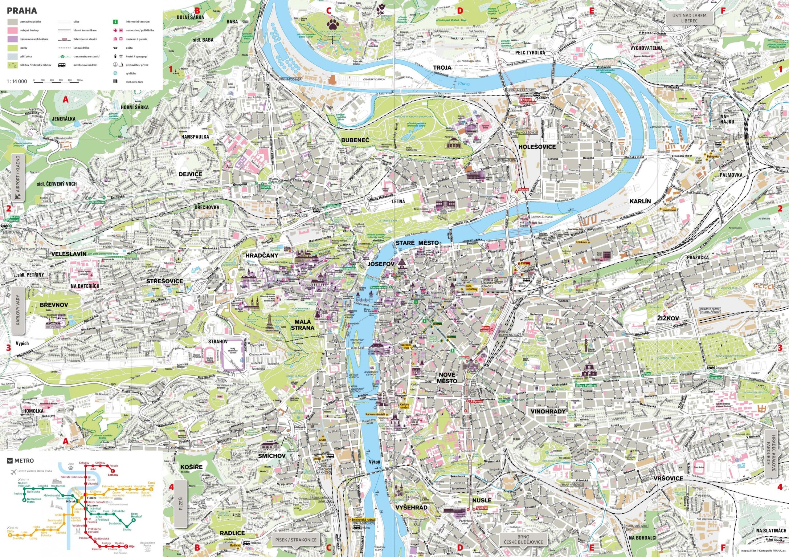 Map Of Prague Offline Map And Detailed Map Of Prague City
