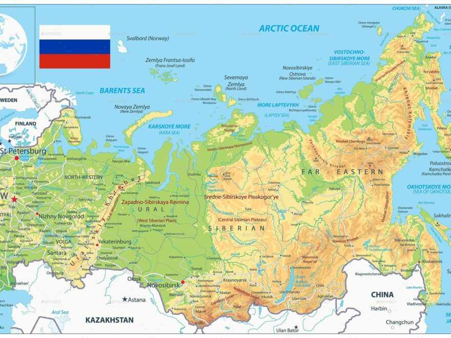 Map Of Russia Offline Map And Detailed Map Of Russia