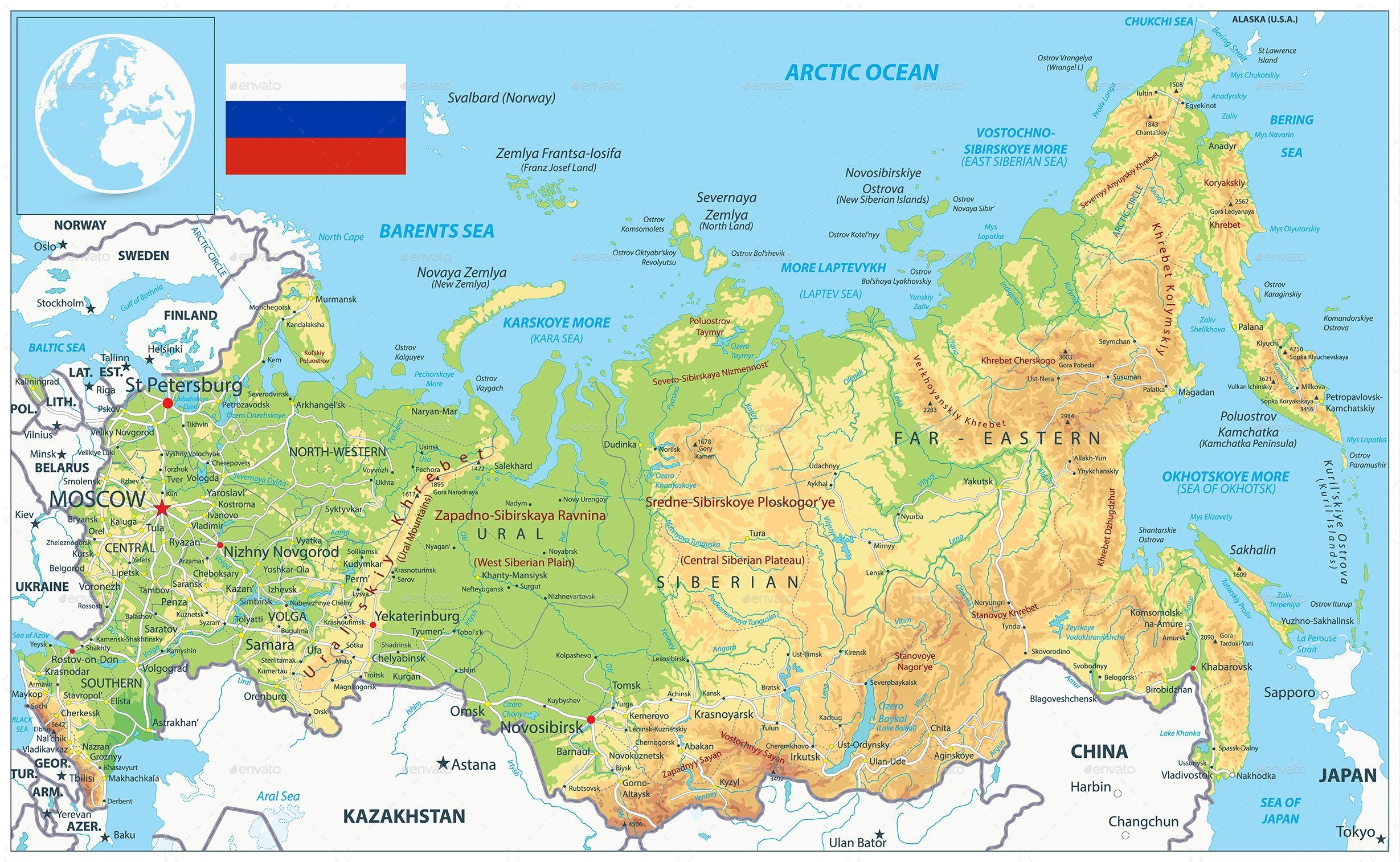 Map Of Russia Offline Map And Detailed Map Of Russia