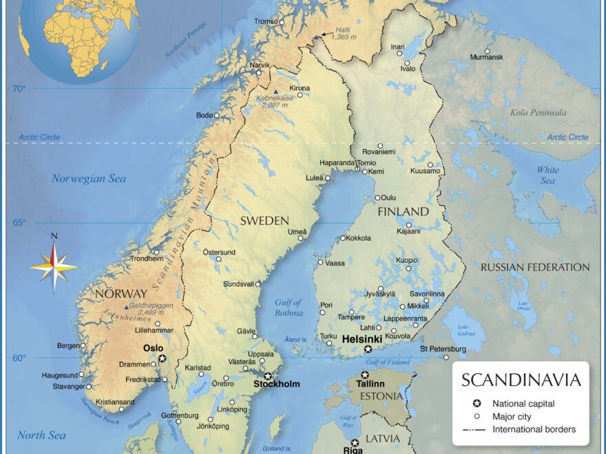 Map Of Scandinavia Nations Online Project
