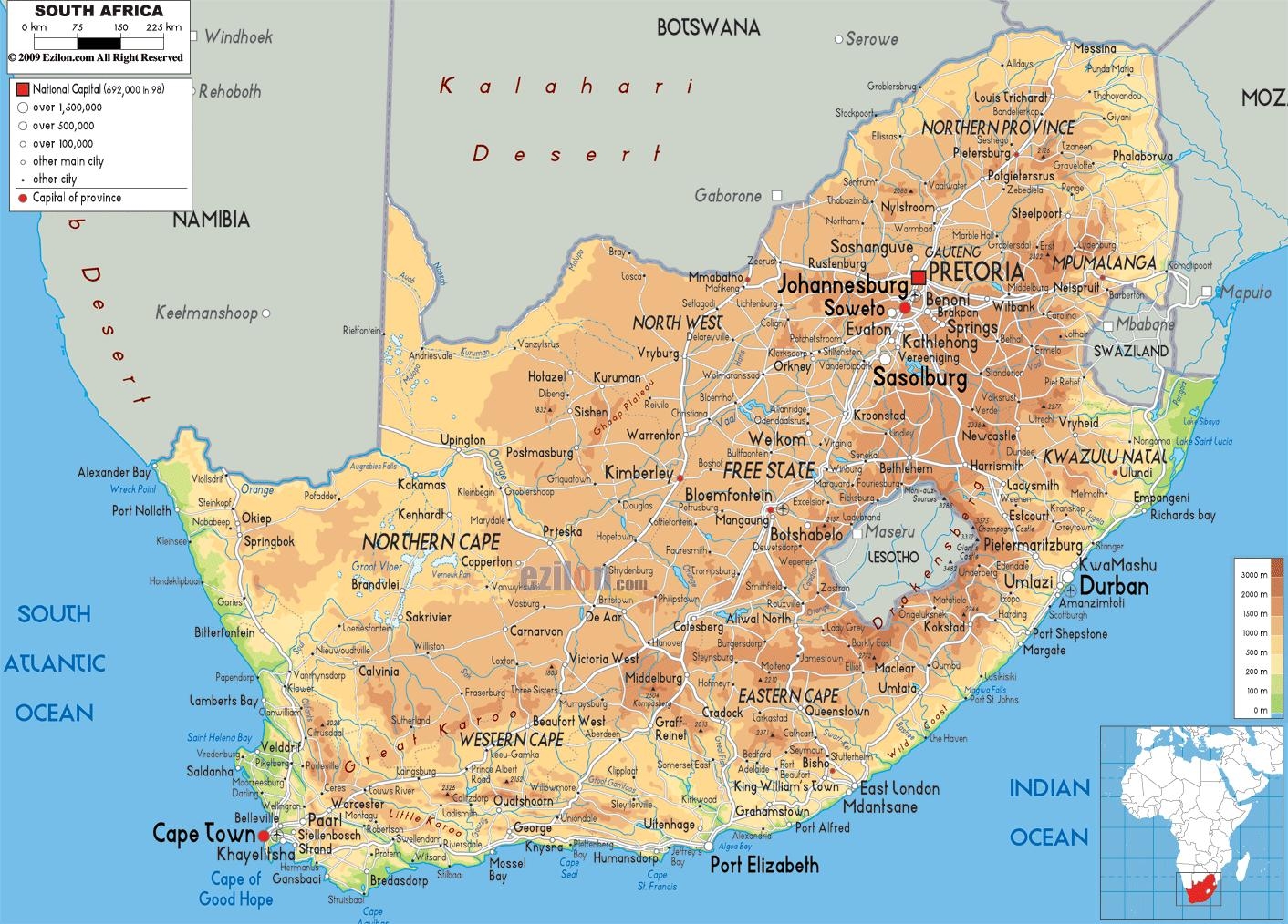 Printable Map Pf Africa Free