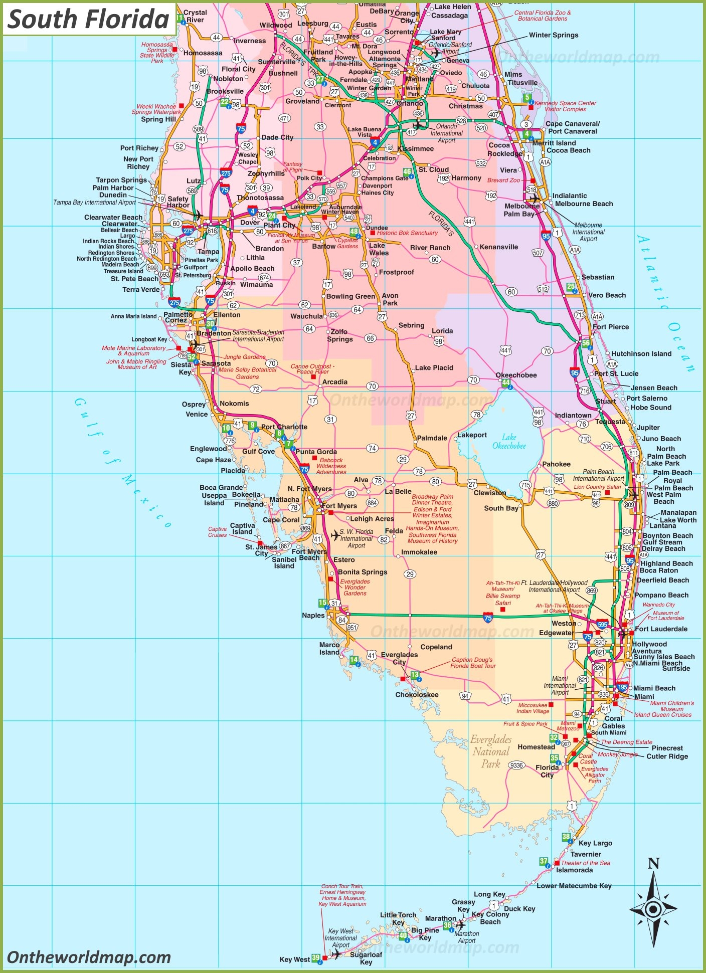 Florida Road Map Printable