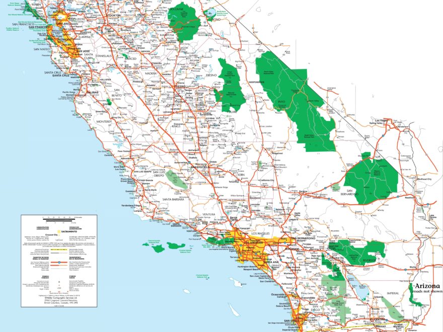 Map Of Southern California Ontheworldmap