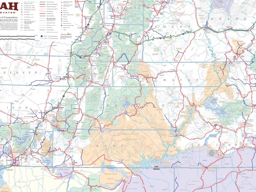 Map Of Southern Utah Ontheworldmap