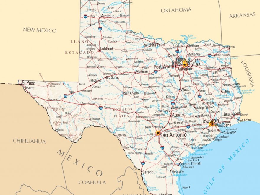 Map Of Texas Cities And Roads And Travel Information Download Free State Map Of Texas Showing Cities Paul De Lancey s Blog