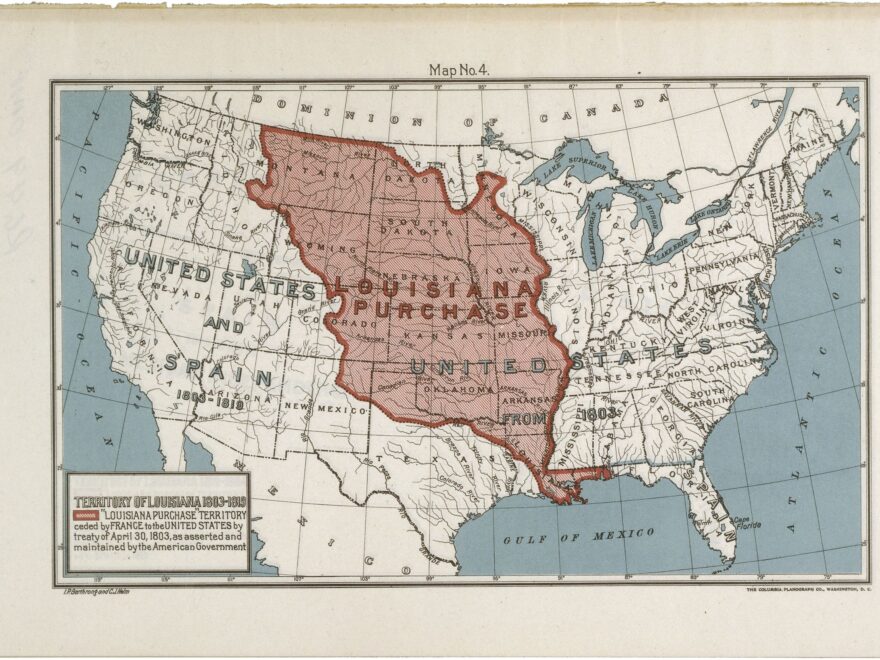 Map Of The Louisiana Purchase Territory DocsTeach