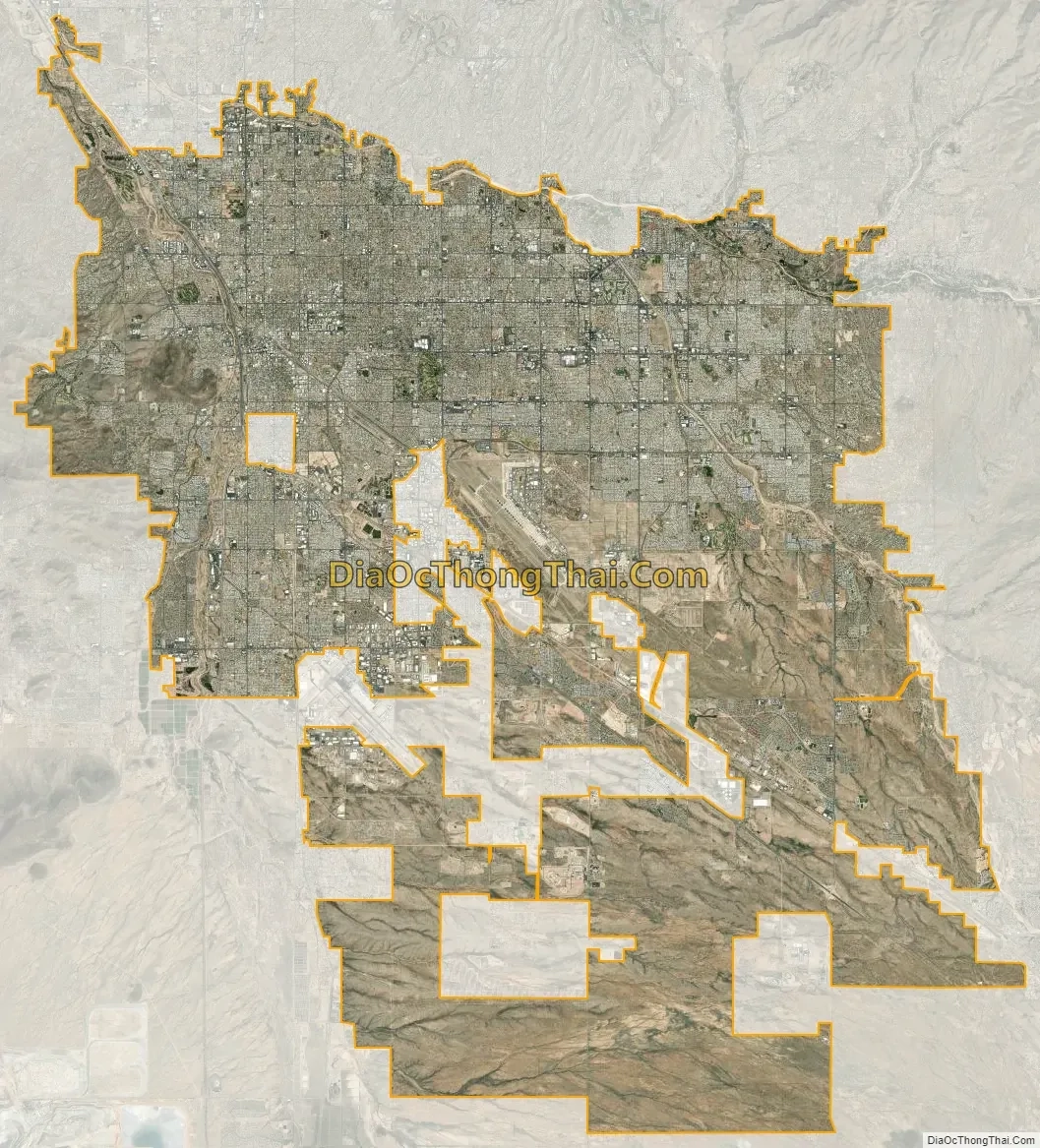 Printable Map Of Tucson Hq