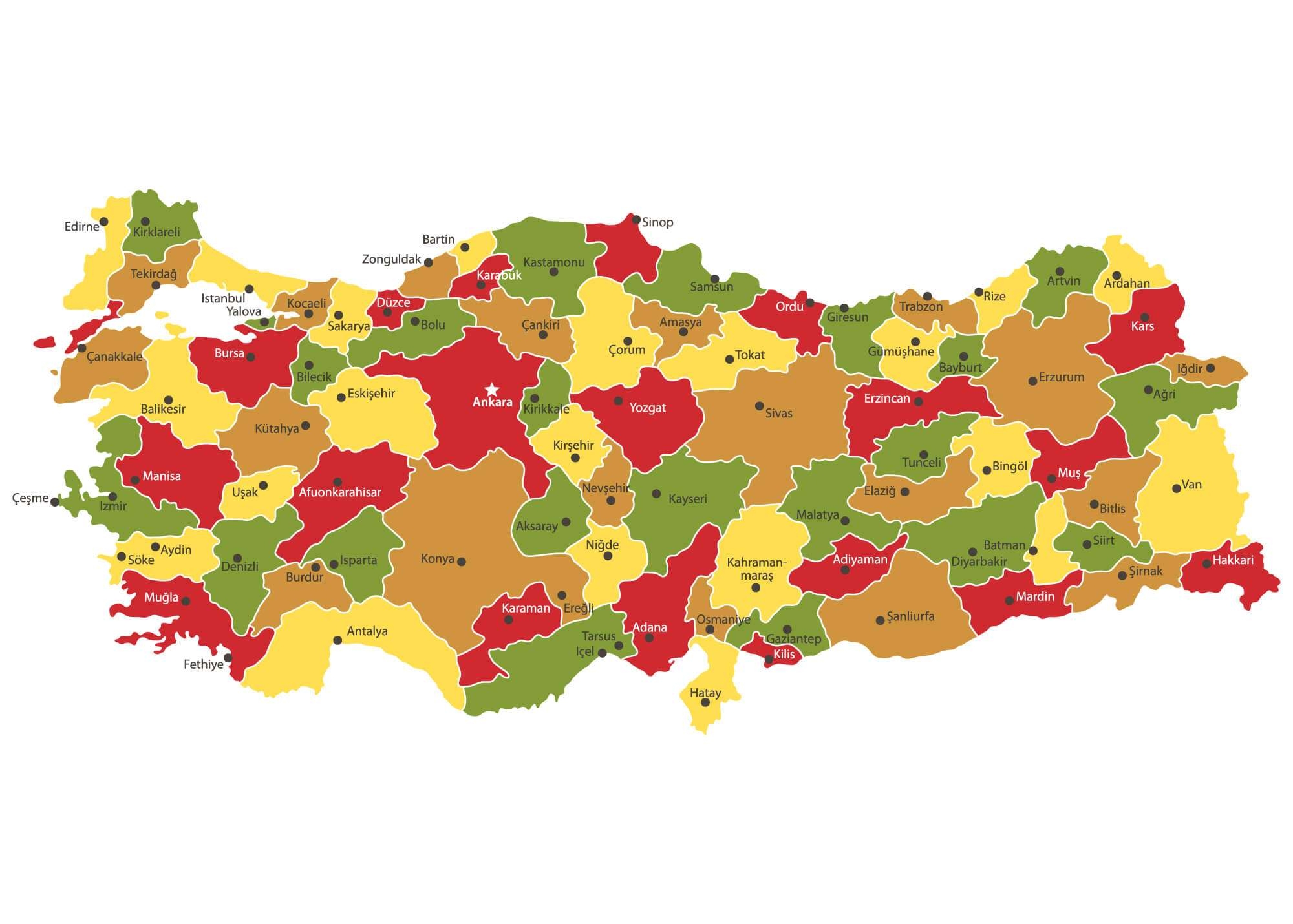  Map Of Turkey To Print Download FREE