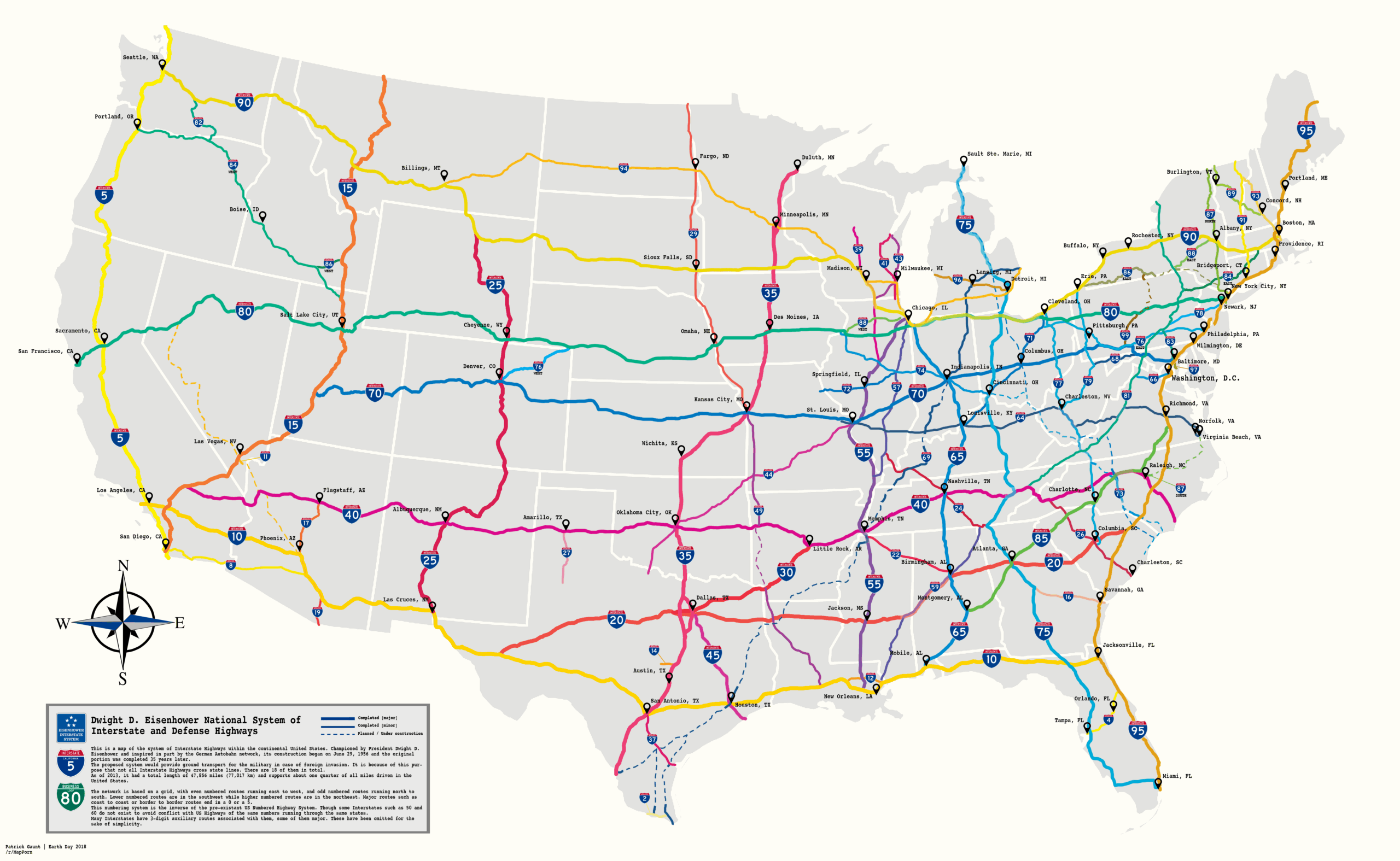 Free Printable Us Road Maps